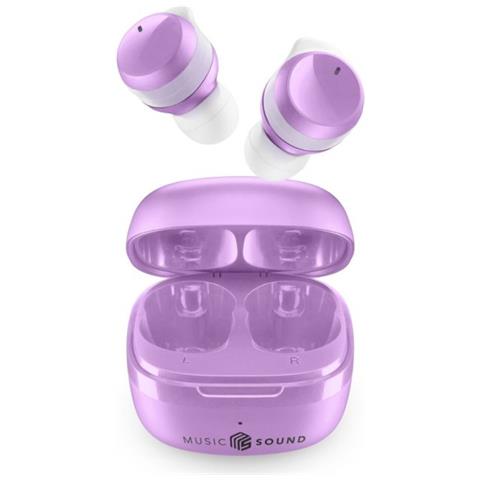 Cuffie Bluetooth FLOW con Custodia di Ricarica Colore Viola - Foto 1