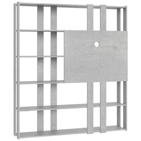 Libreria A Giorno Kato N Con Pannello Porta Tv Cemento - Foto 5