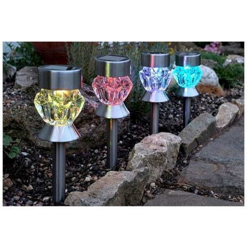 Set Di Picchetti Solari Da Giardino (4 Unità) - Foto 2