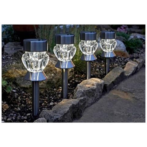 Set Di Picchetti Solari Da Giardino (4 Unità) - Foto 4