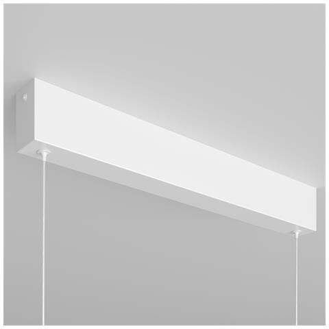 Lampadario A Sospensione Moderno Step Metallo Bianco Luce Led Integrato 30w - Foto 4