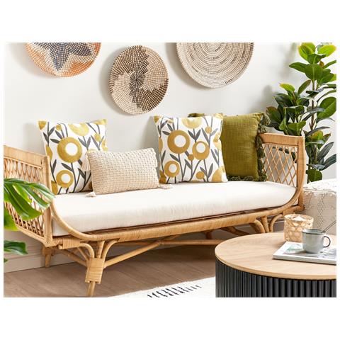 Set Di 2 Cuscini Shallot Cotone 45 X 45 Cm Floreale Ricamato Multicolore - Foto 1