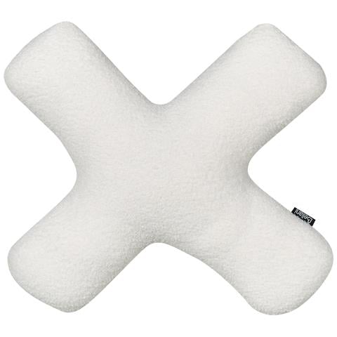 Set Di 2 Cuscini Hesperis Bouclé Bianco Sporco Tinta Unita - Foto 2