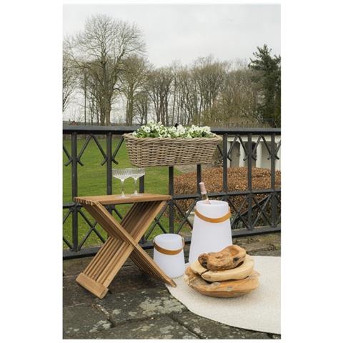 Sgabello Basso Erto - Marrone - Legno - 35x40x45 Cm - Foto 2