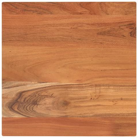 Piano Tavolo 60x60x2,5 Cm Quadrato Legno Massello Di Acacia - Foto 1
