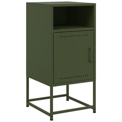 Comodino Verde Oliva 36x39x78 Cm In Acciaio - Foto 1