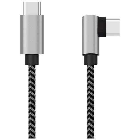 Cavo Usb-c Maschio 2.0 / Usb-c Maschio Angolato 3a 2 M Alluminio - Foto 1