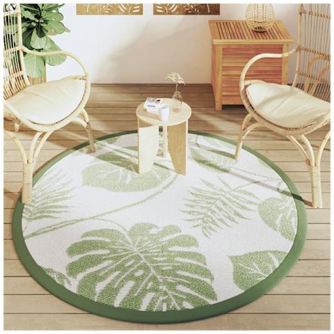 Tappeto Da Esterno Verde 120 Cm In Pp - Foto 3