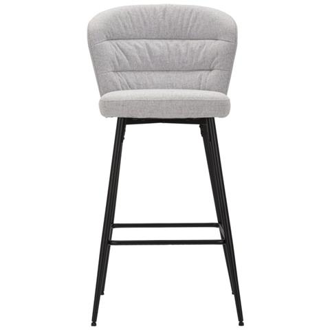 Sgabello Bar Losanna Grigio Set 2 Pz Cm 52x59x108 - Foto 2