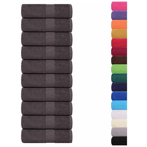 Salviette 50 Pz Antracite 15x21 Cm 360 G/m 100% Cotone - Foto 2