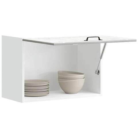 Pensile Da Cucina Lucca Grigio Cemento In Legno Multistrato - Foto 1