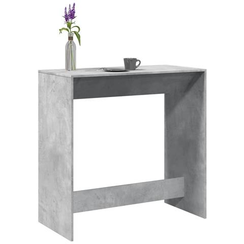 Tavolo Da Bar Grigio Cemento 102x50x103,5 Cm Legno Multistrato - Foto 1
