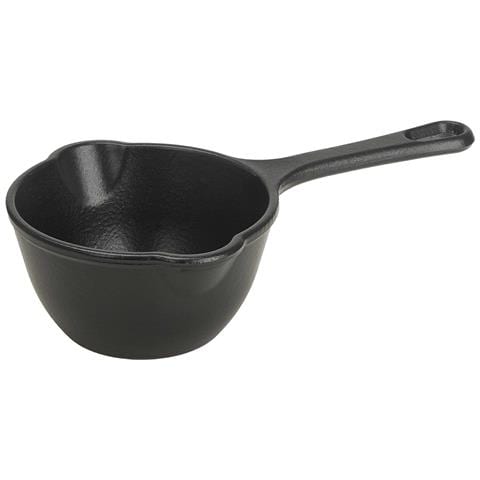 34870 Pentolino Per Salse Ghisa Smaltata Induzione, 0,4 L, Per Fuoco, Barbecue, Forno Nero - Foto 1