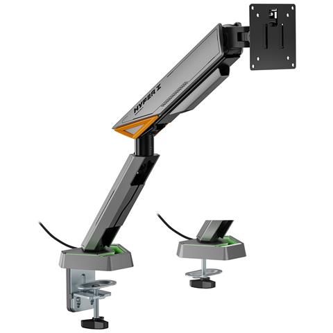 DT49TSRRGB-347 Supporti a parete per TV 124,5 cm (49") Scrivania Nero, Grigio - Foto 1