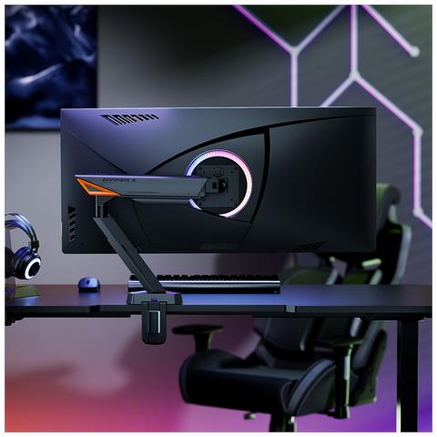 DT49TSRRGB-347 Supporti a parete per TV 124,5 cm (49") Scrivania Nero, Grigio - Foto 2