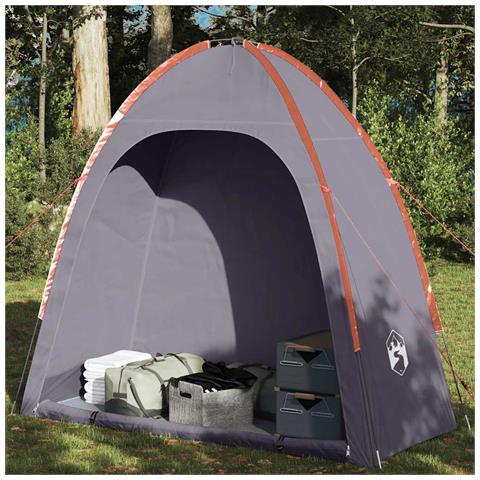 Tenda Portaoggetti Grigio e Arancione Impermeabile - Foto 1