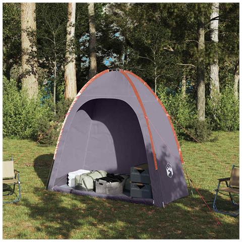 Tenda Portaoggetti Grigio e Arancione Impermeabile - Foto 2