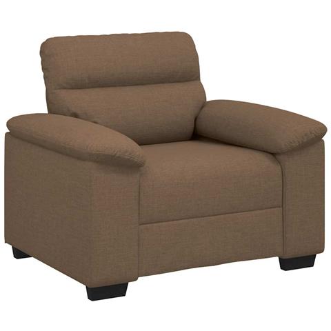 Poltrona Marrone 60 cm in Tessuto - Foto 1