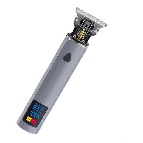 Tagliacapelli Professionale Per Uomo, Ideale Per Barbiere E Uso Domestico, Con Display Led E Pettini Guida Silver - Foto 5