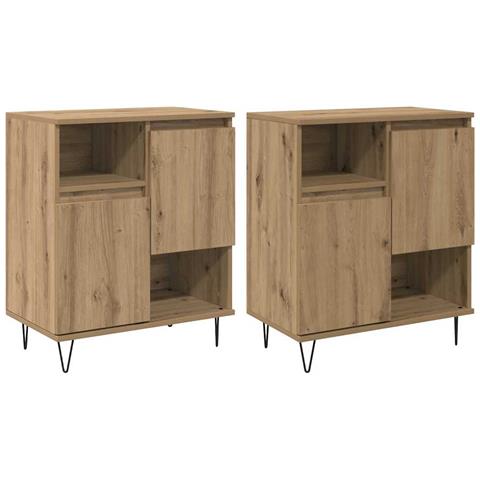 Sideboards 2 pcs rovere artigianale 120 x 35 x 70 cm - Foto 1