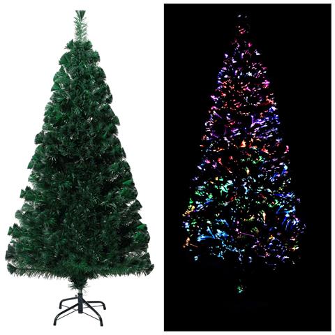 Lusso Casadino - Albero Di Natale Con Supporto Verde 150 Cm In Fibra Ottica - Foto 8