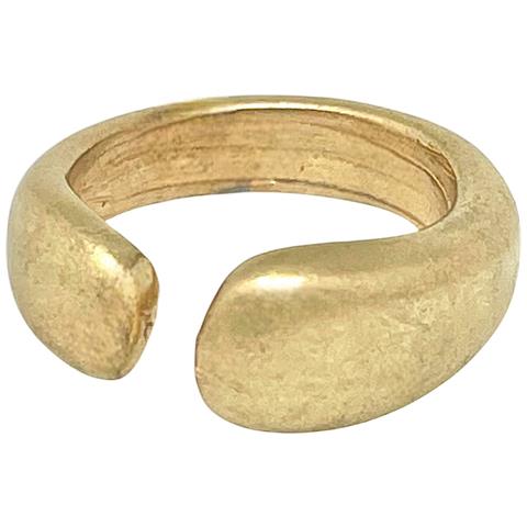 Insolito Anello In Ottone Placcato Oro - Foto 2