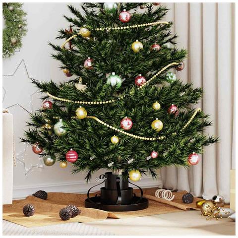 Supporto per Albero di Natale Nero 40 x 40 x 21 cm Acciaio - Foto 2