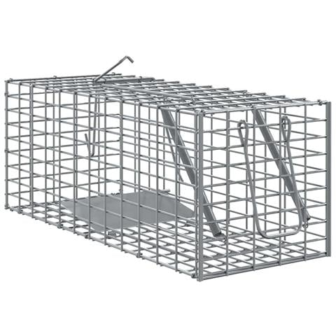 Trappola per animali Antracite 31 x 13 x 12cm Acciaio - Foto 1