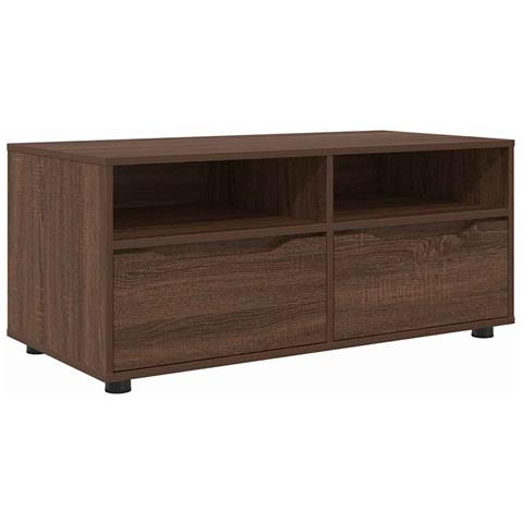 Mobile TV Rovere Marrone 100 x 48 x 43 cm Legno multistrato - Foto 1