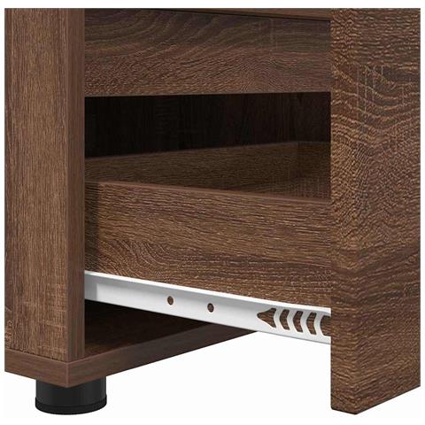 Mobile TV Rovere Marrone 100 x 48 x 43 cm Legno multistrato - Foto 9