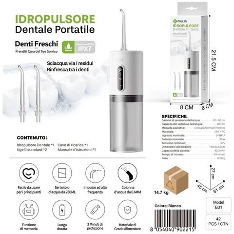 Idropulsore Dentale Orale Professionale - Irrigatore Igiene Per Denti E Bocca - Foto 2