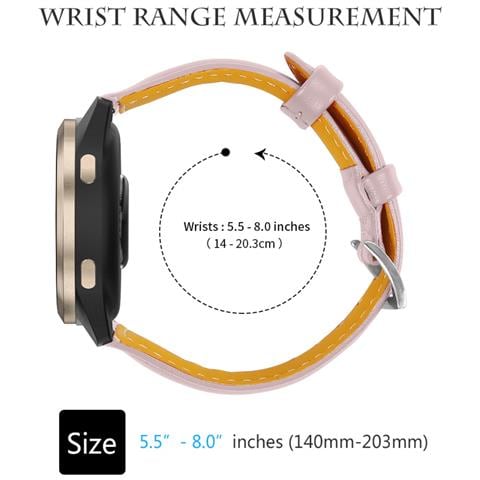 Cinturino In Pelle A Forma Di T Con Vita Sottile Compatibile Con Garmin Venu 3s /huawei Gt4/5/6 41mm / 42mm Pink - Foto 5
