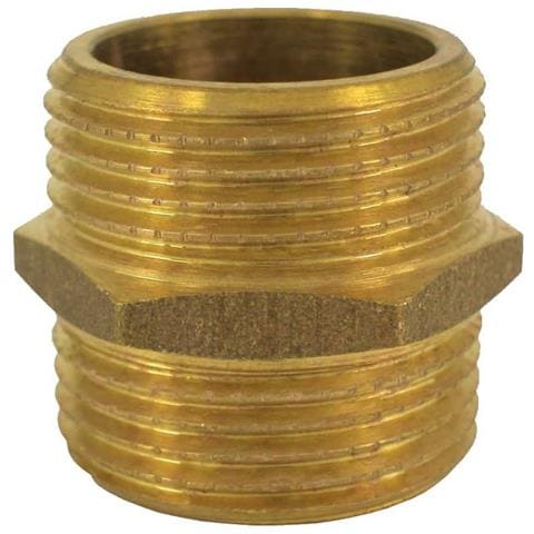Raccordo Ottone Nipplo Doppio 3/8 Ag - Foto 1