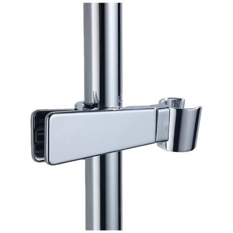 Supporto Universale Per Soffione Doccia In Lega Di Zinco Argentato, Ricambio Regolabile 18-25 Mm - Foto 2