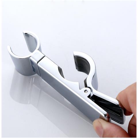 Supporto Universale Per Soffione Doccia In Lega Di Zinco Argentato, Ricambio Regolabile 18-25 Mm - Foto 5