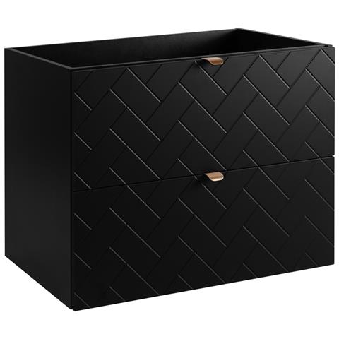 | Mobile sottolavabo 80 cm - Noir Mat - Mobili da bagno - Mobili da bagno - Mobile sottolavabo - Senza ripiano - Foto 1