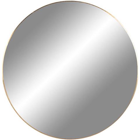 Specchio Tondo Da Parete Jersey In Acciaio Color Ottone Ø40 Cm - Foto 1