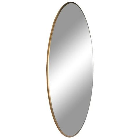 Specchio Tondo Da Parete Jersey In Acciaio Color Ottone Ø40 Cm - Foto 2