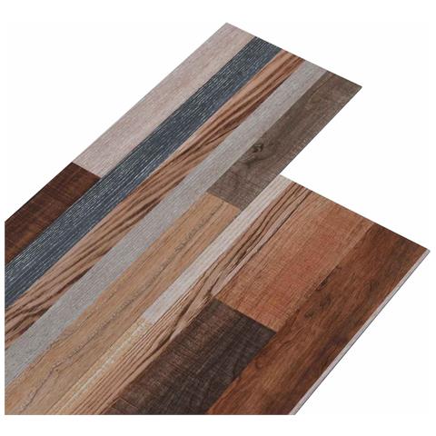 Tavole per Pavimenti 18 pcs Multicolore 5,26 m² PVC - Foto 1