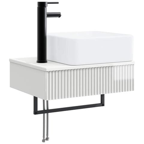 Lavabo da Parete Bianco Lucido 53 x 35 x 39 cm - Foto 1