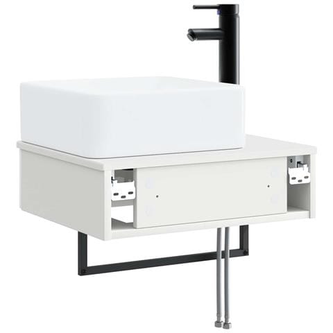 Lavabo da Parete Bianco Lucido 53 x 35 x 39 cm - Foto 8