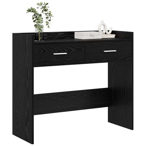 Tavolo consolle Rovere Nero 90 x 35 x 80 cm - Foto 2
