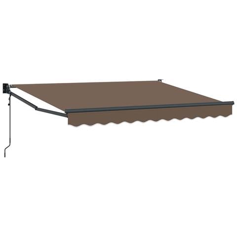 Tenda retrattile Tortora 4 × 3 m Poliestere e Metallo - Foto 1