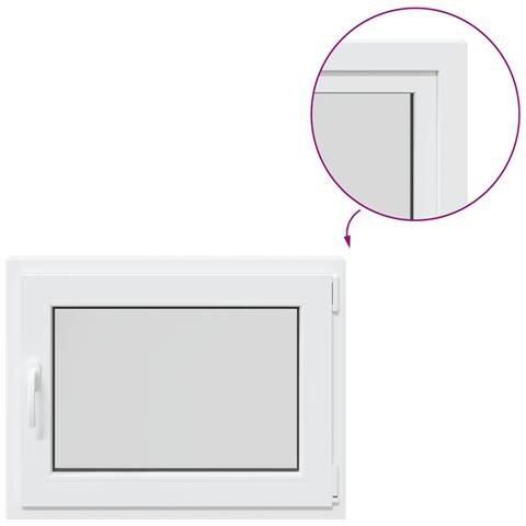 Finestra per Soffitta RISOR 80 x 55 cm PVC e Vetro - Foto 1