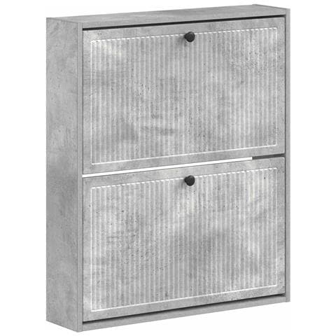Mobiletto per Scarpe da Muro EDE 71 x 17 x 86 cm Grigio Cemento - Foto 1