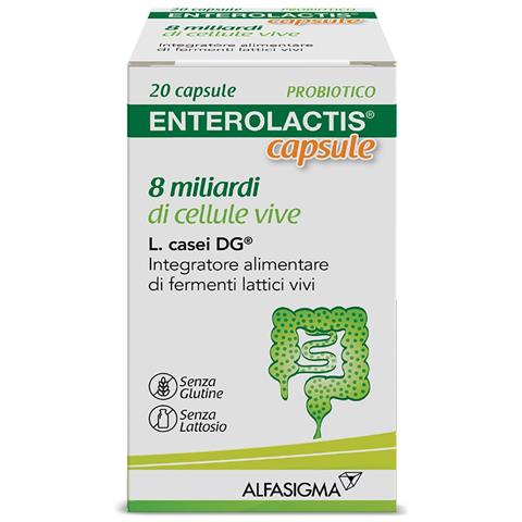 Enterolactis 20 Capsule 8 Miliardi di Cellule Vive - Foto 6