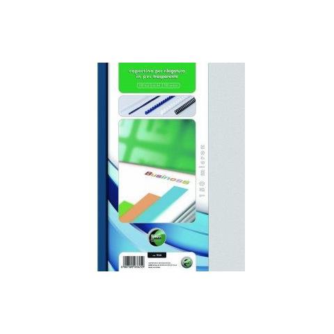 Copertina Lebez - A4 - 210 mm Larghezza x 297 mm Lunghezza Dimensione Foglio - Cloruro di polivinile (PVC) - Trasparente - 100 / Pacco - Foto 1