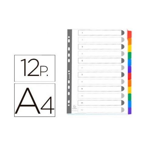 pz. 1 Divisori in cartoncino A4 con 12 tasti 2312E - Foto 1