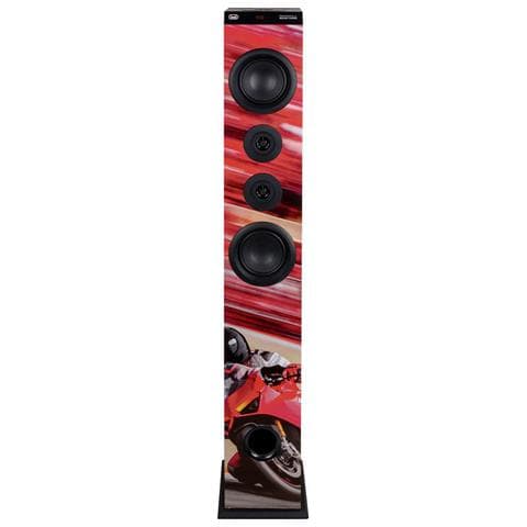 Altoparlante Amplificato A Torre Con Radio Bluetooth Mp3 Usb Sd Aux-in Xt 104 Bt Racing - Foto 2