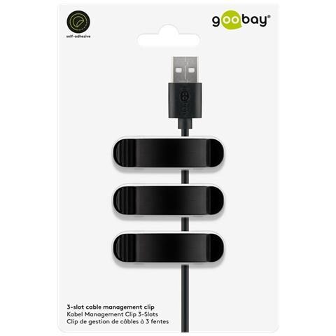 Kit Organizzazione Cavi Autoadesivo Nero 3 Pz. - Foto 8
